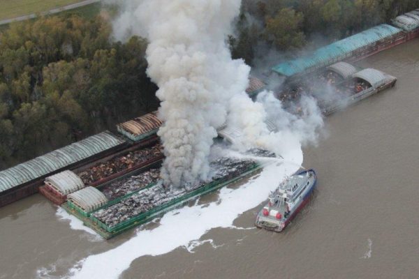 Barge Burning